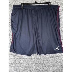 Mens Fanatics MLB Atlanta Braves Big & Tall Blue Logo Shorts 5XLT NWOT